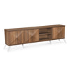 Nilkamal Trixie Wall Unit (Oak) - Slight Side View