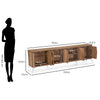 Nilkamal Trixie Wall Unit (Oak) - Size In Inches