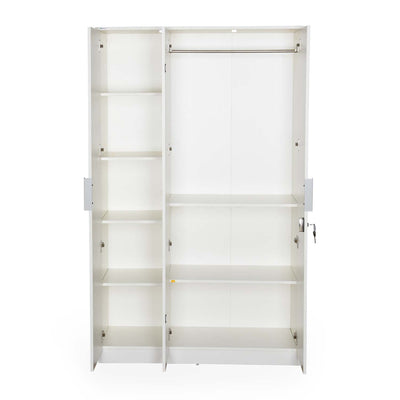 Nilkamal Joyce 3 Door Wardrobe (Frosty White)
