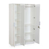 Nilkamal Joyce 3 Door Wardrobe (Frosty White)