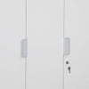 Nilkamal Joyce 3 Door Wardrobe (Frosty White)