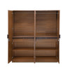 Nilkamal Milford 4 Door Wardrobe (Classic Walnut)
