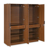 Nilkamal Milford 4 Door Wardrobe (Classic Walnut)