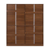Nilkamal Milford 4 Door Wardrobe (Classic Walnut)