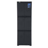 Nilkamal Freedom Large (FML) Plastic Storage Cabinet (Charcoal Grey) - Front View