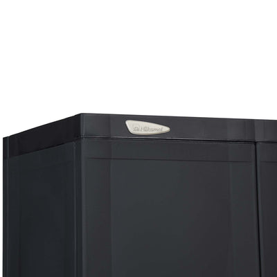 Nilkamal Freedom Large (FML) Plastic Storage Cabinet (Charcoal Grey) - Closeup View