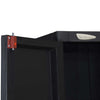 Nilkamal Freedom Large (FML) Plastic Storage Cabinet (Charcoal Grey) - Door Lock Closeup View