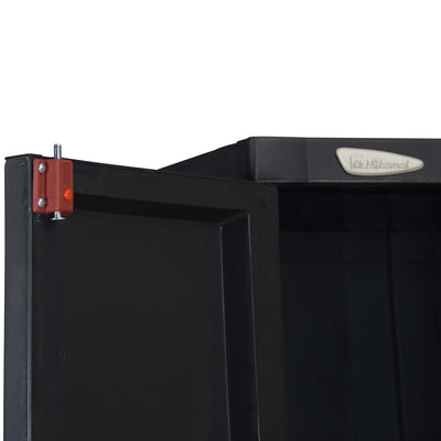 Nilkamal Freedom Large (FML) Plastic Storage Cabinet (Charcoal Grey) - Door Lock Closeup View