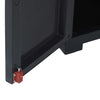 Nilkamal Freedom Large (FML) Plastic Storage Cabinet (Charcoal Grey) - Door Lock Closeup View-2