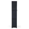 Nilkamal Freedom Large (FML) Plastic Storage Cabinet (Charcoal Grey) - Side View