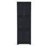 Nilkamal Freedom Large (FML) Plastic Storage Cabinet (Charcoal Grey) - Back View