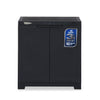 Nilkamal Freedom Small (FMS) Plastic Storage Cabinet (Charcoal Grey) - Front View