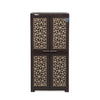 Nilkamal Freedom Star (FMSC18STR) Plastic Shoe Cabinet (Weather Brown & Biscuit)