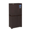 Nilkamal Freedom FMM Plastic Storage Cabinet (Weather Brown) - Slight Side View