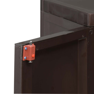 Nilkamal Freedom FMM Plastic Storage Cabinet (Weather Brown) - Drawer Lock Closeup View
