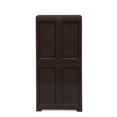 Nilkamal Freedom FMM Plastic Storage Cabinet (Weather Brown) - Back View
