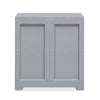 Nilkamal Freedom Star Small (FMSSTAR) Plastic Storage Cabinet (Haze Grey & Milky White) - Back View