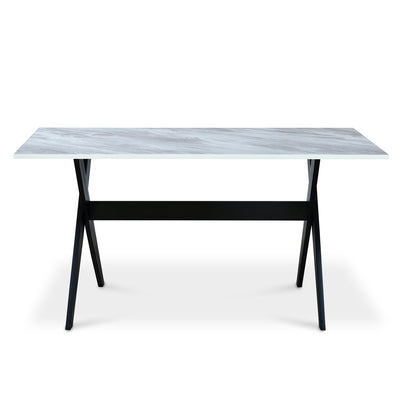 Nilkamal Oyster 6 Seater Dining Set (Dark Walnut)