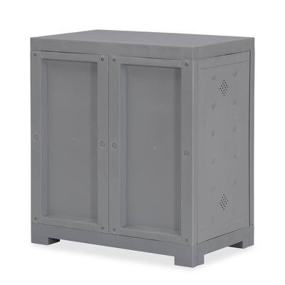 Nilkamal Freedom Star (FMSC09STR) Plastic Shoe Cabinet (Haze Grey & Milky White)
