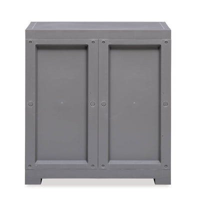 Nilkamal Freedom Star (FMSC09STR) Plastic Shoe Cabinet (Haze Grey & Milky White)