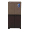 Nilkamal Freedom (FMSC18D) Plastic Shoe Cabinet (Rattan Dark Beige & Weather Brown)
