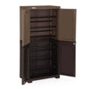Nilkamal Freedom (FMSC18D) Plastic Shoe Cabinet (Rattan Dark Beige & Weather Brown)
