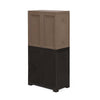 Nilkamal Freedom (FMSC18D) Plastic Shoe Cabinet (Rattan Dark Beige & Weather Brown)