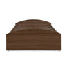 Nilkamal Addison Single Bed With Box Storage (Classic Walnut)