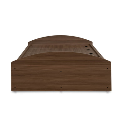 Nilkamal Addison Single Bed With Box Storage (Classic Walnut)
