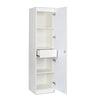 Nilkamal Marbito 1 Door Wardrobe With Mirror (White)