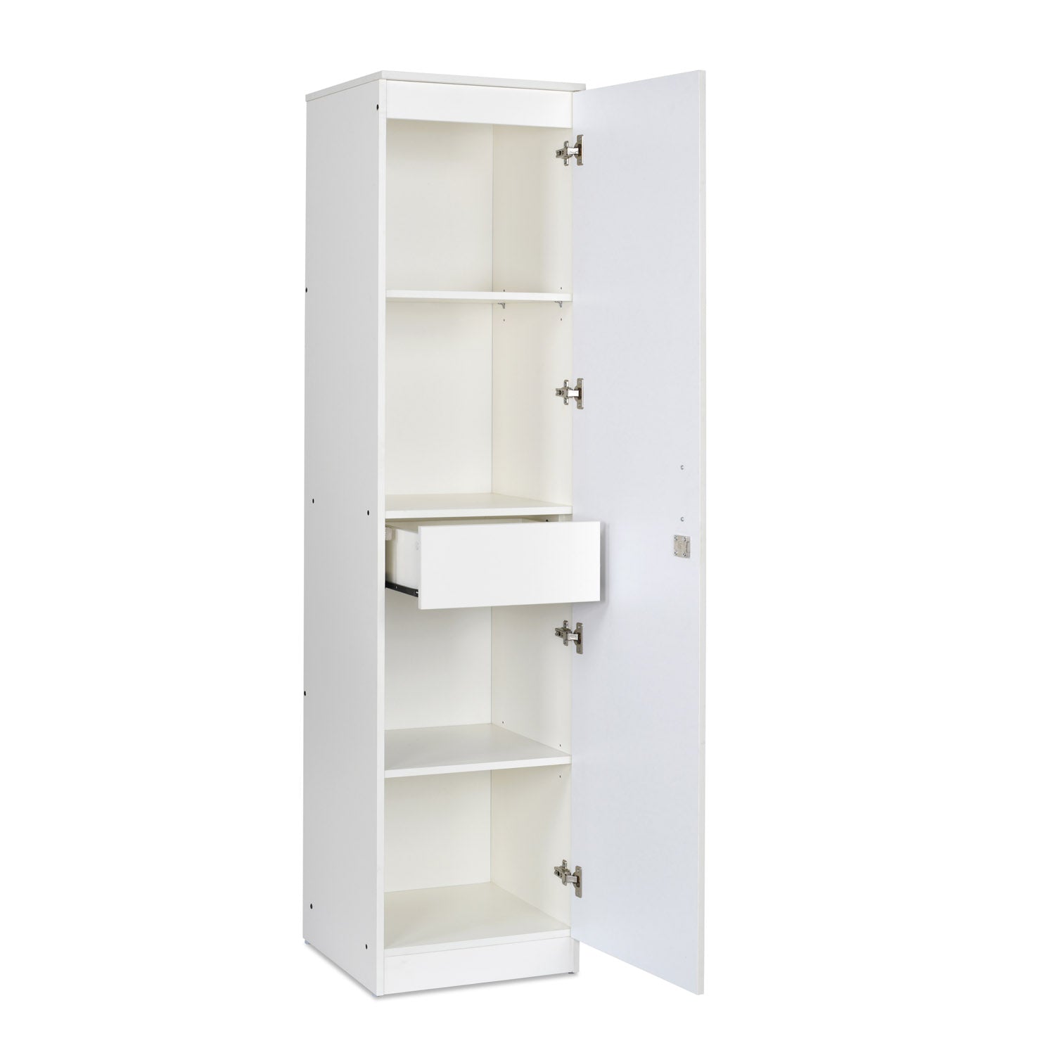Nilkamal Marbito 1 Door Wardrobe With Mirror (White)