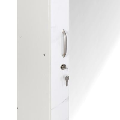 Nilkamal Marbito 1 Door Wardrobe With Mirror (White)