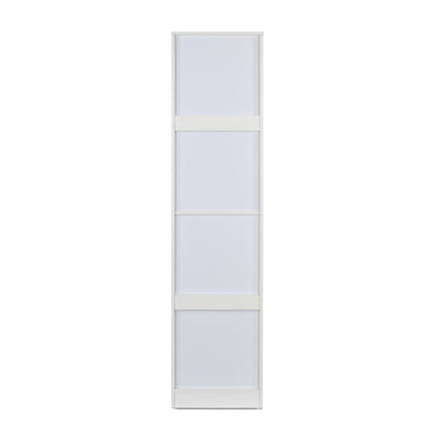 Nilkamal Marbito 1 Door Wardrobe With Mirror (White)