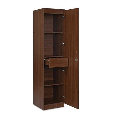 Nilkamal Joyce 1 Door Wardrobe With Mirror (Classic Walnut)