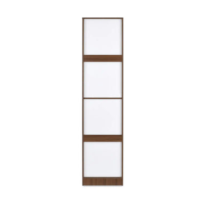 Nilkamal Joyce 1 Door Wardrobe With Mirror (Classic Walnut)