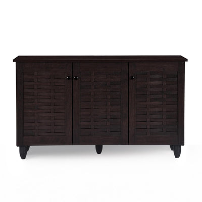 Nilkamal Kaira 3 Door Shoe Rack (Wenge)