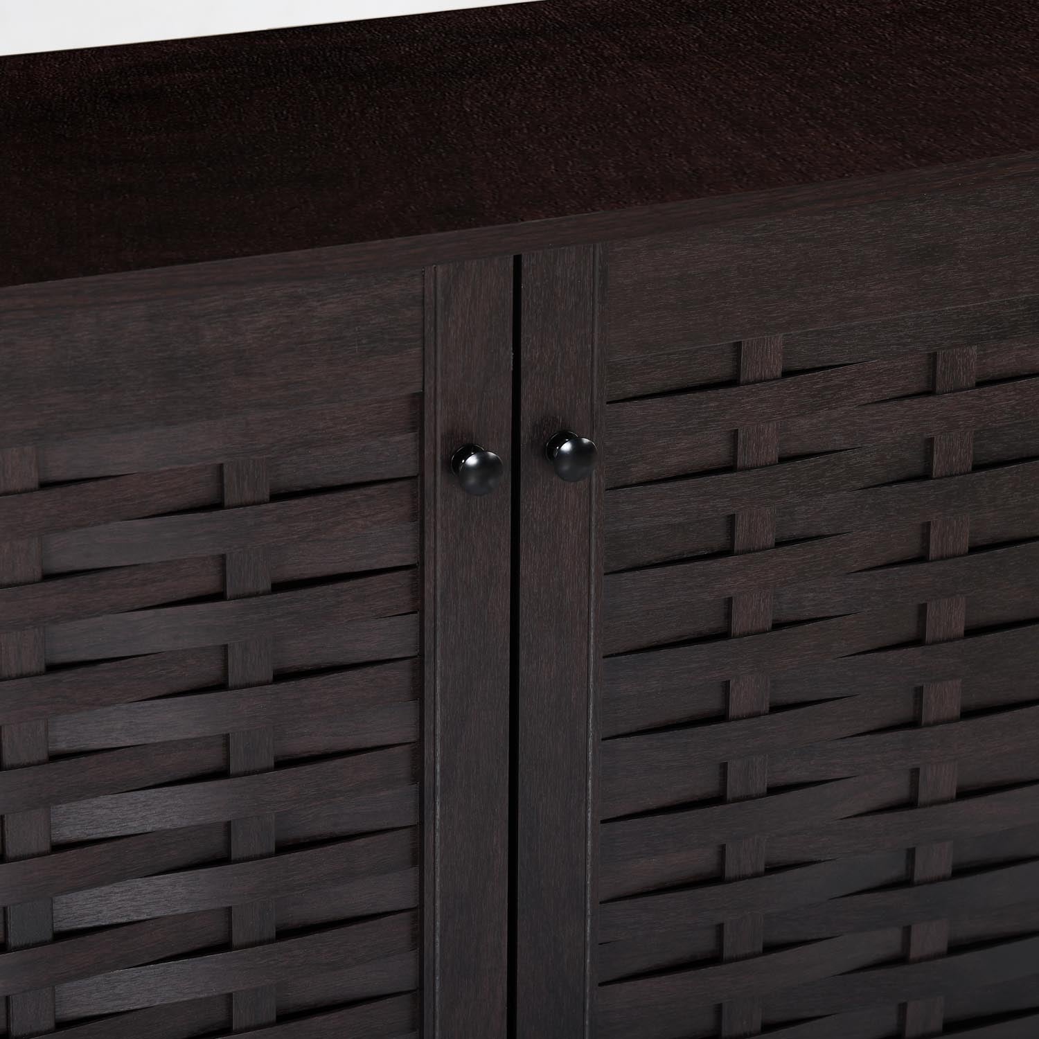 Nilkamal Kaira 3 Door Shoe Rack (Wenge)