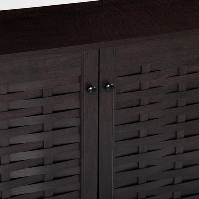 Nilkamal Kaira 3 Door Shoe Rack (Wenge)