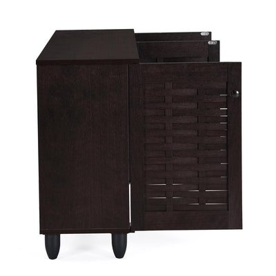 Nilkamal Kaira 3 Door Shoe Rack (Wenge)