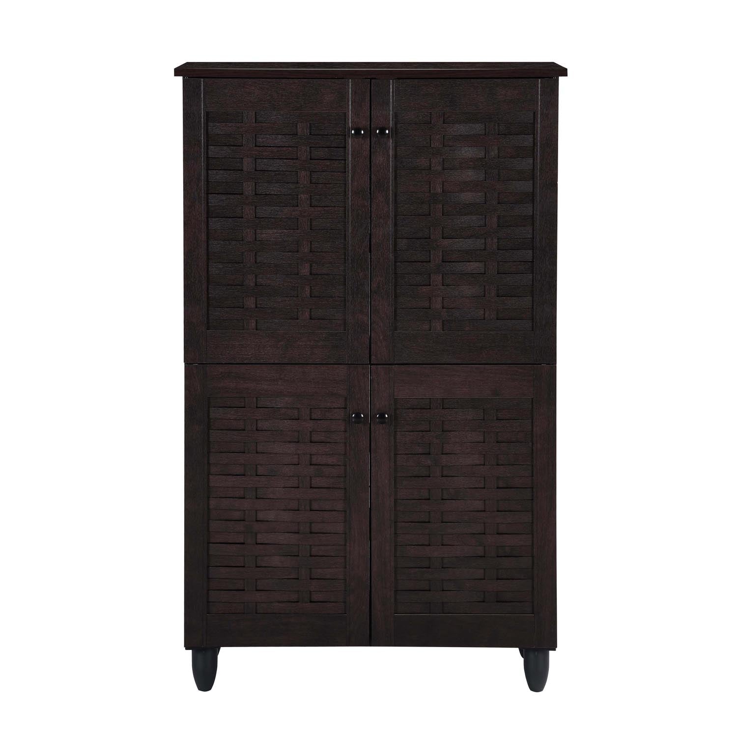 Nilkamal Kaira 4 Door Shoe Rack (Wenge)