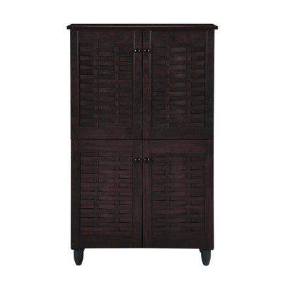 Nilkamal Kaira 4 Door Shoe Rack (Wenge)