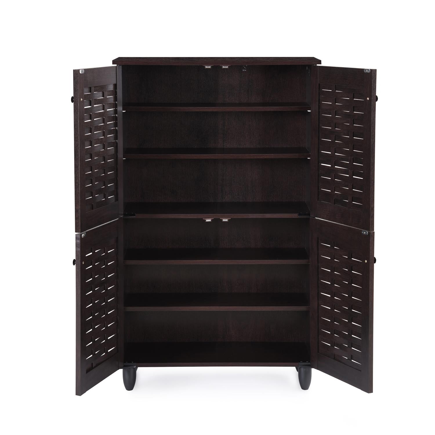 Nilkamal Kaira 4 Door Shoe Rack (Wenge)