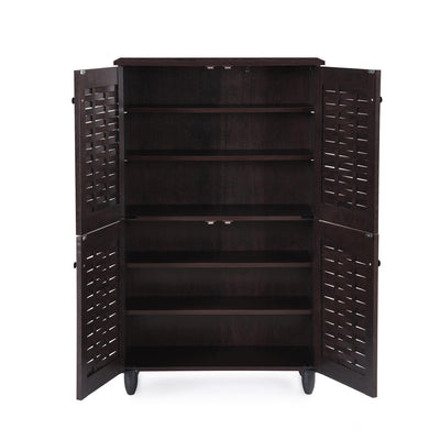 Nilkamal Kaira 4 Door Shoe Rack (Wenge)
