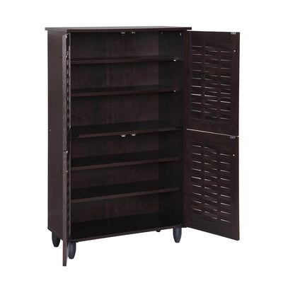 Nilkamal Kaira 4 Door Shoe Rack (Wenge)