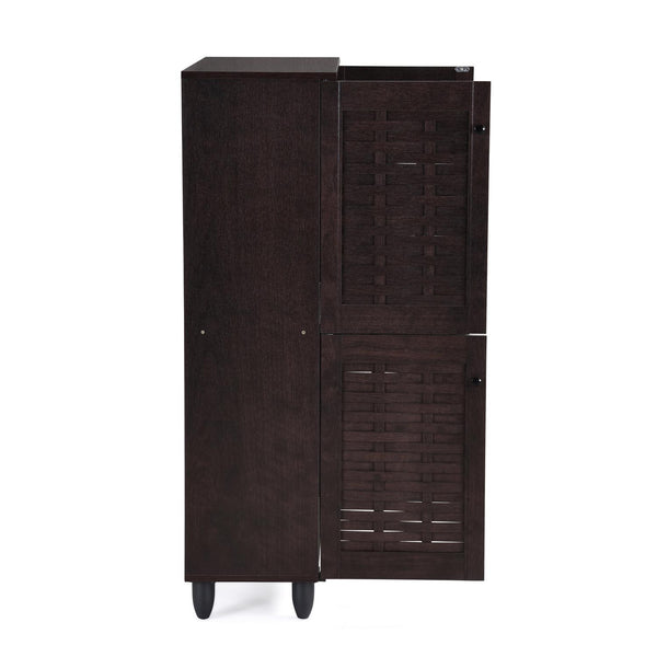 Nilkamal Kaira Door Shoe Rack (Wenge) - Main Image