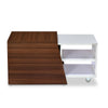 Nilkamal Odin Center Table (Walnut/White)