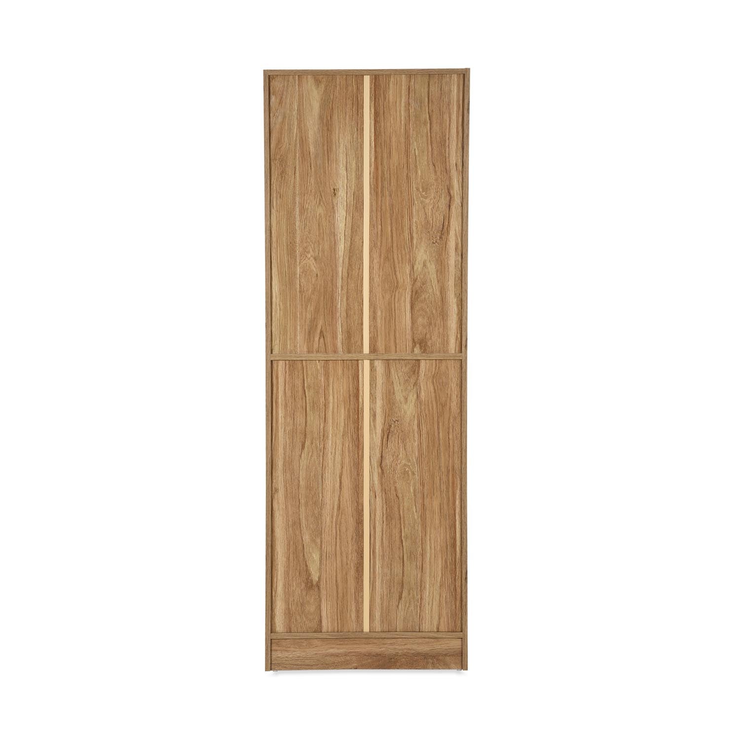 Nilkamal Gwen Book Case with Glass Sliding Doors (Oak Grey)