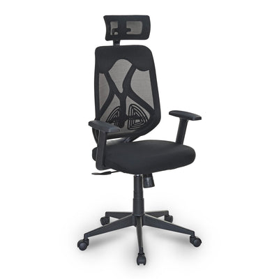 Nilkamal Verona High Back Office Chair (Black)