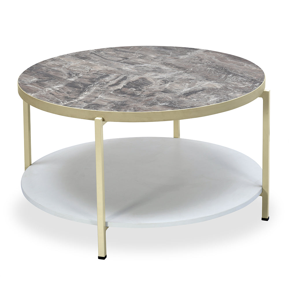 Nilkamal Gracie Round Center Table (Visconti Ivory)