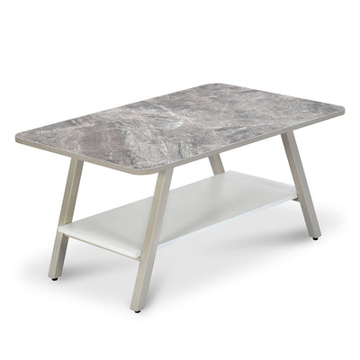 Nilkamal Granito Rectangular Center Table (Visconti Ivory)
